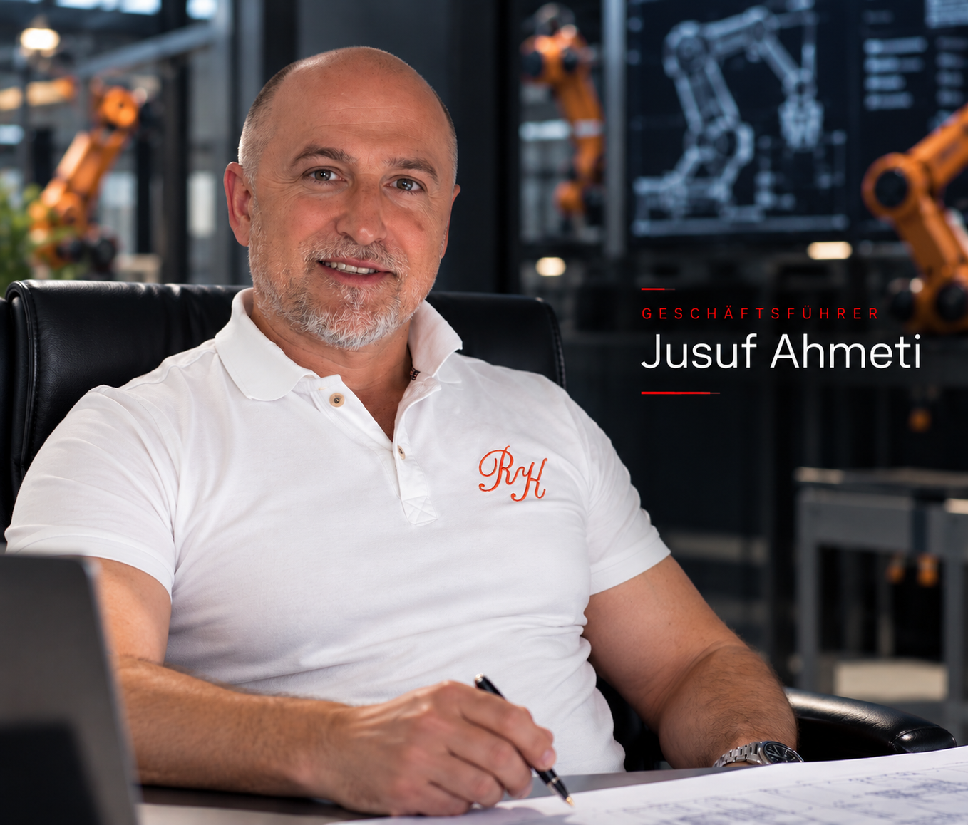 Jusuf Ahmeti, Geschäftsführer der RobKos GmbH